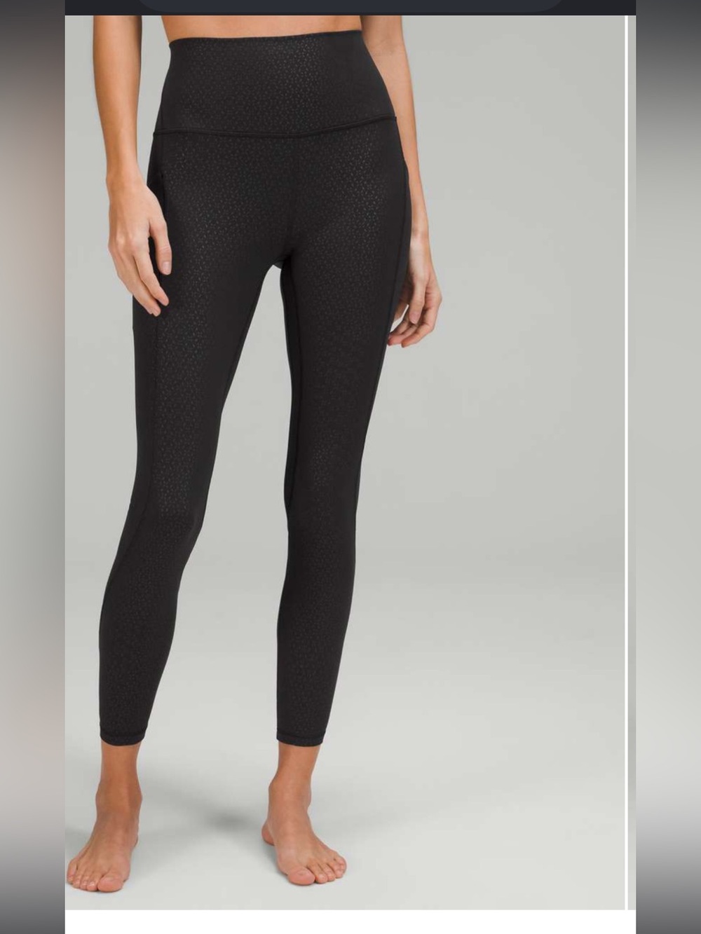 Size 6 Lululemon  Align Pant with Pockets, Gradiate Geo Emboss Black